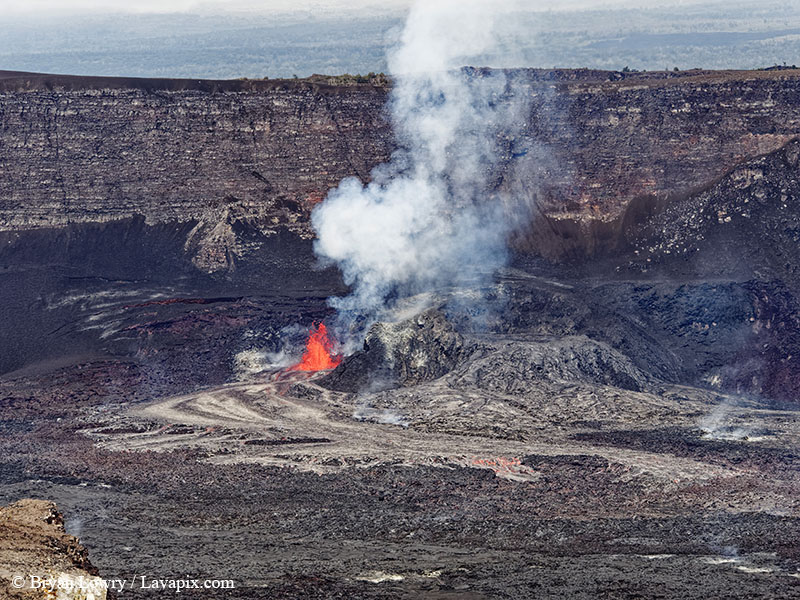 _BJL7676 - 32625 G9.jpg :: The white-tailed tropicbird, also known as Koa?'e kea in Hawaiian, is a seabird that breeds on tropical islands and lives in the crater walls of Kilauea volcanoes' Halemaumau Vent.
Adults have a 3' wingspan.
Episode 15 eruption Lava fountain, Kilauea volcano, Hawaii Volcanoes National Park, The Big Island of Hawaii. 3-26-25