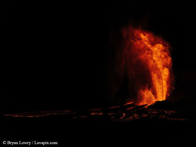 _BJL7943_6425 G9-DeNoiseAI-standard.jpg :: Episode 24 eruption, Lava fountain, Kilauea volcano, Hawaii Volcanoes National Park, The Big Island of Hawaii. 6-4-2025 