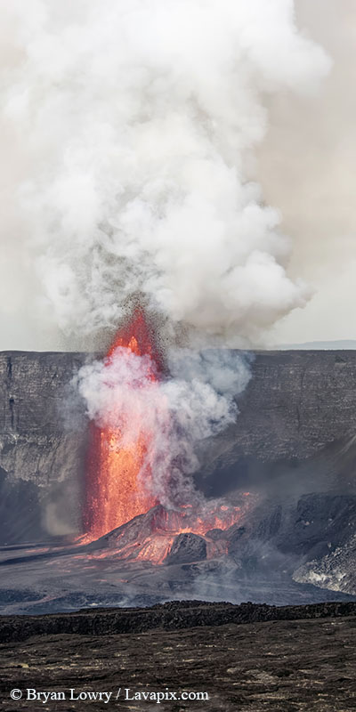 _BL_6004c_32025 GH5.jpg :: Lava fountain, Kilauea volcano, Hawaii Volcanoes National Park, The Big Island of Hawaii 3-20-25