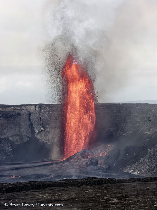 _BL_6013_32025 GH5.jpg :: Lava fountain, Kilauea volcano, Hawaii Volcanoes National Park, The Big Island of Hawaii 3-20-25