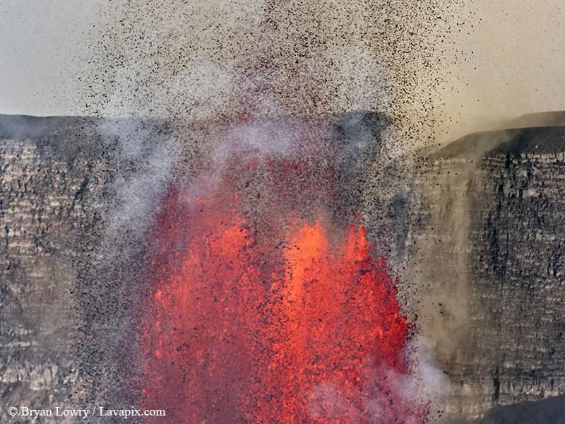 _BL_6051_32025 GH5.jpg :: Lava fountain, Kilauea volcano, Hawaii Volcanoes National Park, The Big Island of Hawaii 3-20-25