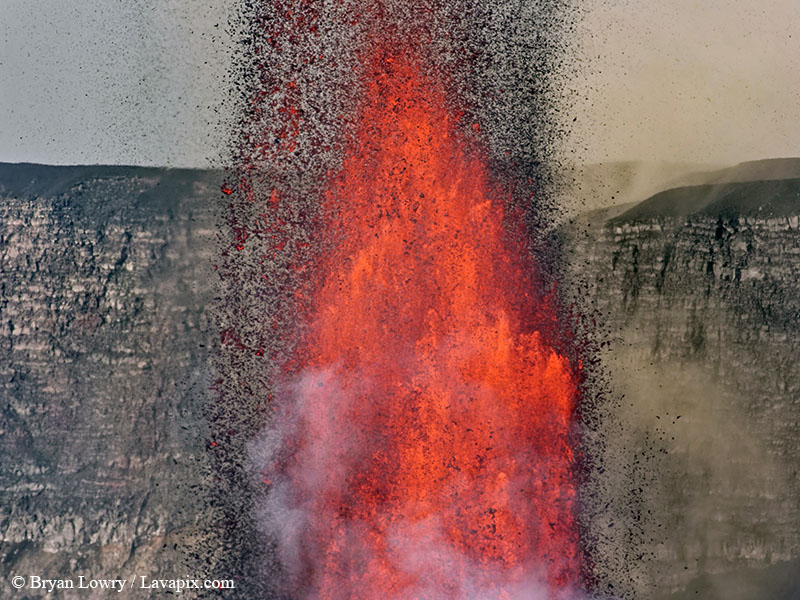 _BL_6053_32025 GH5.jpg :: Lava fountain, Kilauea volcano, Hawaii Volcanoes National Park, The Big Island of Hawaii 3-20-25