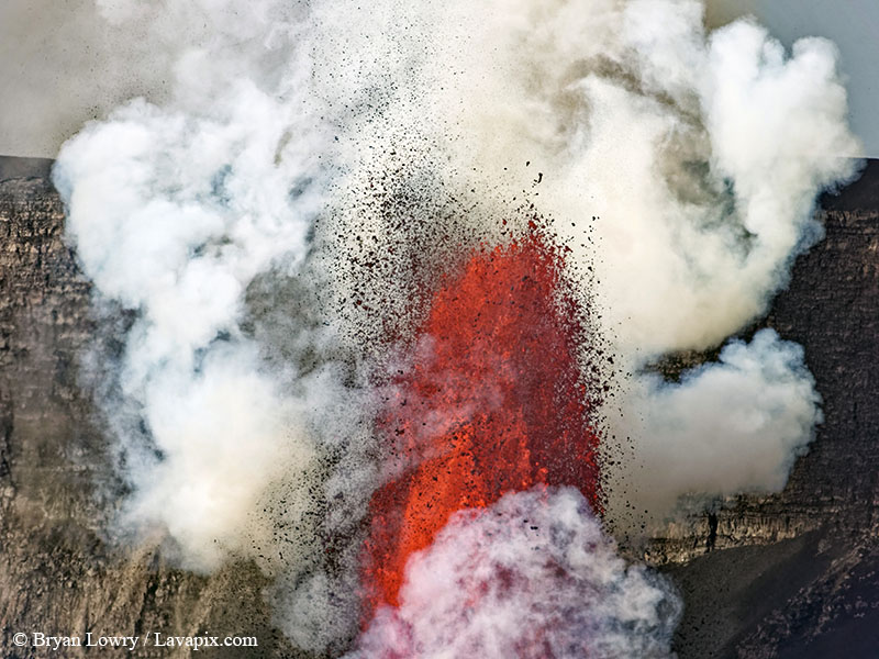 _BL_6108_32025 GH5.jpg :: Lava fountain, Kilauea volcano, Hawaii Volcanoes National Park, The Big Island of Hawaii 3-20-25