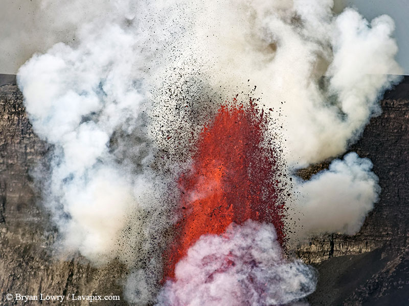 _BL_6109_32025 GH5.jpg :: Lava fountain, Kilauea volcano, Hawaii Volcanoes National Park, The Big Island of Hawaii 3-20-25