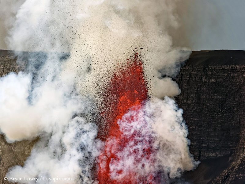 _BL_6116_32025 GH5.jpg :: Lava fountain, Kilauea volcano, Hawaii Volcanoes National Park, The Big Island of Hawaii 3-20-25