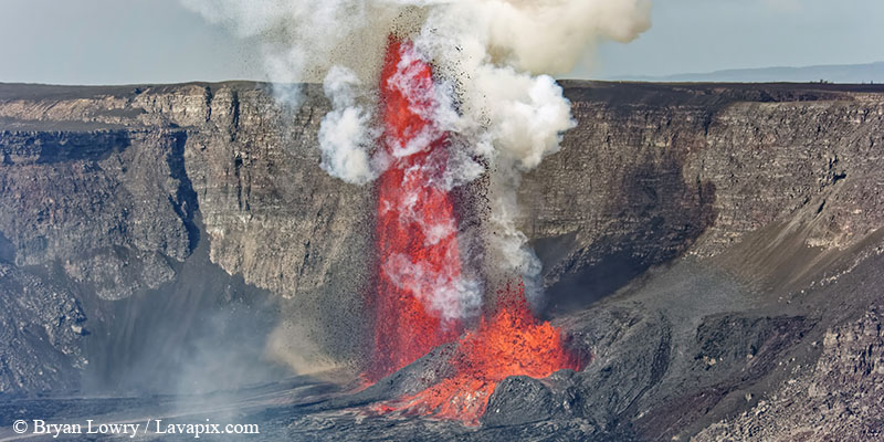 _BL_6120c_32025 GH5(1).jpg :: Lava fountain, Kilauea volcano, Hawaii Volcanoes National Park, The Big Island of Hawaii 3-20-25