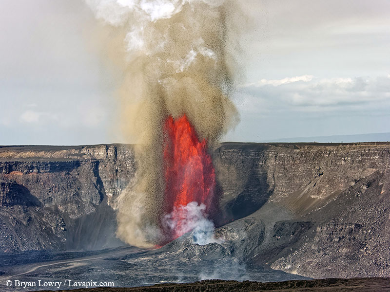 _BL_6157_32025 GH5.jpg :: Lava fountain, Kilauea volcano, Hawaii Volcanoes National Park, The Big Island of Hawaii 3-20-25