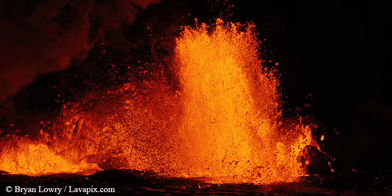 _BL_7767c.jpg :: Lava fountain, Kilauea volcano, Hawaii Volcanoes National Park, The Big Island of Hawaii 12-25-24