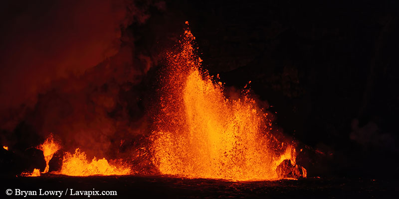 _BL_8137c.jpg :: Lava fountain, Kilauea volcano, Hawaii Volcanoes National Park, The Big Island of Hawaii 12-25-24