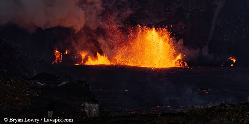 _BL_8143c.jpg :: Lava fountain, Kilauea volcano, Hawaii Volcanoes National Park, The Big Island of Hawaii 12-25-24