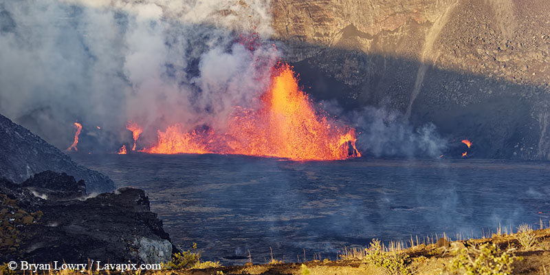 _BL_8221c.jpg :: Lava fountain, Kilauea volcano, Hawaii Volcanoes National Park, The Big Island of Hawaii 12-25-24