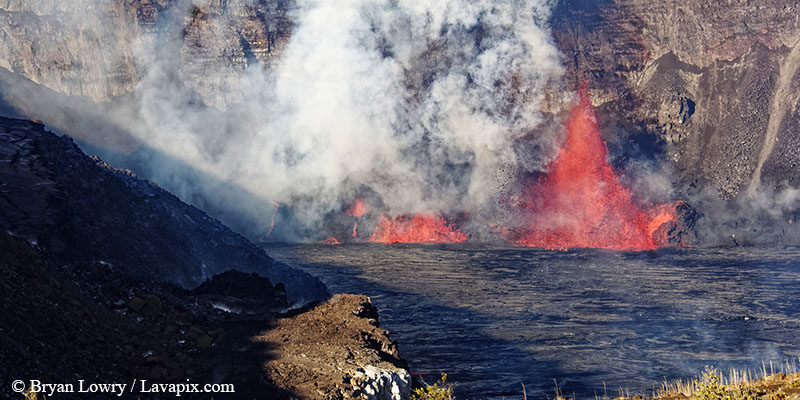 _BL_8311c.jpg :: Lava fountain, Kilauea volcano, Hawaii Volcanoes National Park, The Big Island of Hawaii 12-25-24