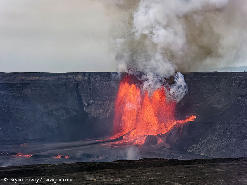 _BL_8826_32025 GH5.jpg :: Lava fountain, Kilauea volcano, Hawaii Volcanoes National Park, The Big Island of Hawaii 3-20-25