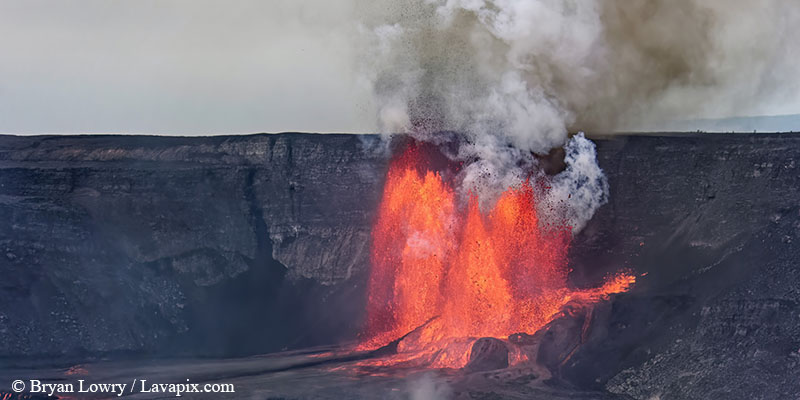 _BL_8826c_32025 GH5(1).jpg :: Lava fountain, Kilauea volcano, Hawaii Volcanoes National Park, The Big Island of Hawaii 3-20-25