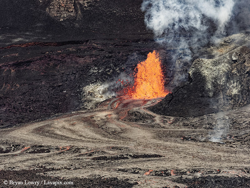 _BL_9136 - 32625 GH5.jpg :: The white-tailed tropicbird, also known as Koa?'e kea in Hawaiian, is a seabird that breeds on tropical islands and lives in the crater walls of Kilauea volcanoes' Halemaumau Vent.
Adults have a 3' wingspan.
Episode 15 eruption Lava fountain, Kilauea volcano, Hawaii Volcanoes National Park, The Big Island of Hawaii. 3-26-25
