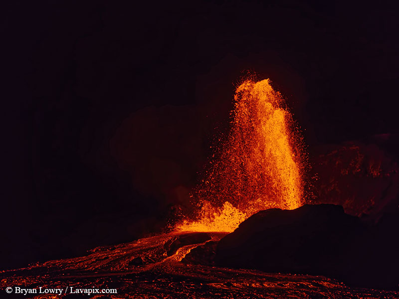 _BL_9367_6425 GH5-DeNoiseAI-standard.jpg :: Episode 24 eruption, Lava fountain, Kilauea volcano, Hawaii Volcanoes National Park, The Big Island of Hawaii. 6-4-2025 