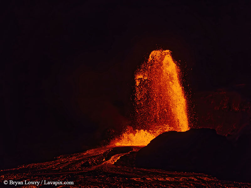 _BL_9368_6425 GH5-DeNoiseAI-standard.jpg :: Episode 24 eruption, Lava fountain, Kilauea volcano, Hawaii Volcanoes National Park, The Big Island of Hawaii. 6-4-2025 