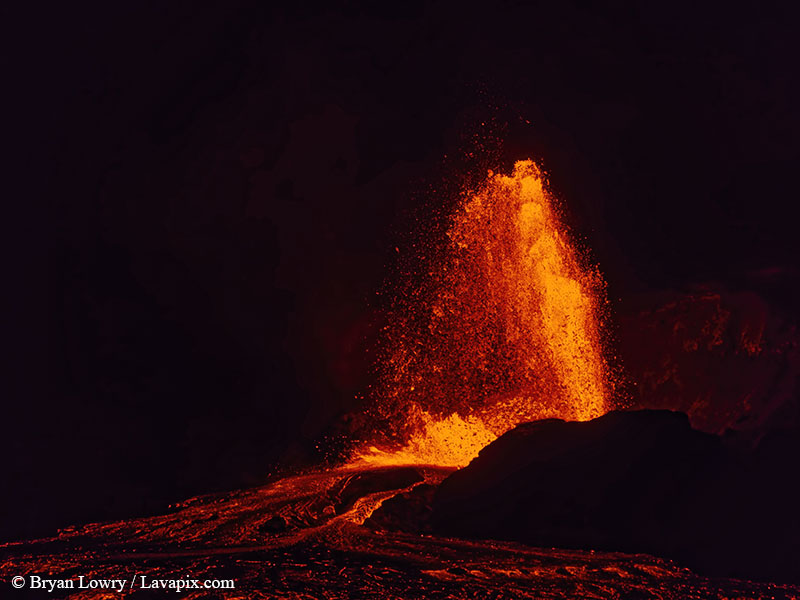 _BL_9372_6425 GH5-DeNoiseAI-standard.jpg :: Episode 24 eruption, Lava fountain, Kilauea volcano, Hawaii Volcanoes National Park, The Big Island of Hawaii. 6-4-2025 