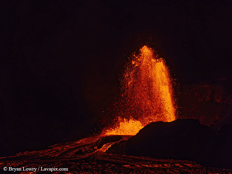 _BL_9373_6425 GH5-DeNoiseAI-standard.jpg :: Episode 24 eruption, Lava fountain, Kilauea volcano, Hawaii Volcanoes National Park, The Big Island of Hawaii. 6-4-2025 