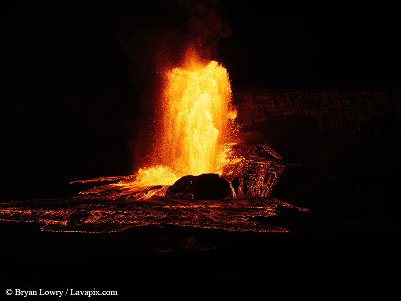 _BL_9384_6425 GH5-DeNoiseAI-standard.jpg :: Episode 24 eruption, Lava fountain, Kilauea volcano, Hawaii Volcanoes National Park, The Big Island of Hawaii. 6-4-2025 