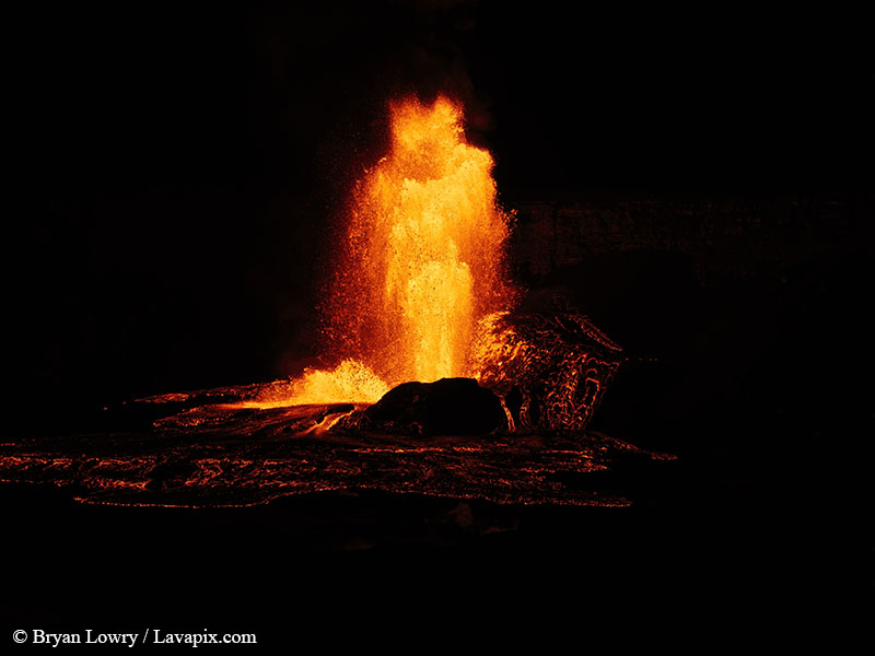_BL_9391_6425 GH5-DeNoiseAI-standard.jpg :: Episode 24 eruption, Lava fountain, Kilauea volcano, Hawaii Volcanoes National Park, The Big Island of Hawaii. 6-4-2025 