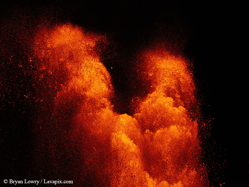 _BL_9435_6425 GH5-DeNoiseAI-standard.jpg :: Episode 24 eruption, Lava fountain, Kilauea volcano, Hawaii Volcanoes National Park, The Big Island of Hawaii. 6-4-2025 