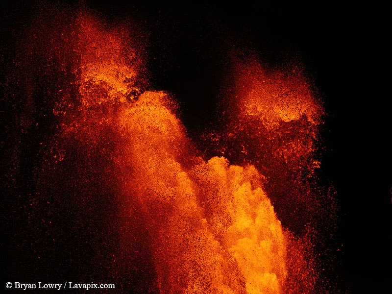 _BL_9436_6425 GH5-DeNoiseAI-standard.jpg :: Episode 24 eruption, Lava fountain, Kilauea volcano, Hawaii Volcanoes National Park, The Big Island of Hawaii. 6-4-2025 