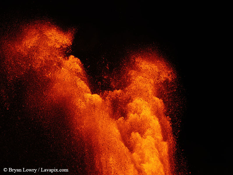 _BL_9439_6425 GH5-DeNoiseAI-standard.jpg :: Episode 24 eruption, Lava fountain, Kilauea volcano, Hawaii Volcanoes National Park, The Big Island of Hawaii. 6-4-2025 