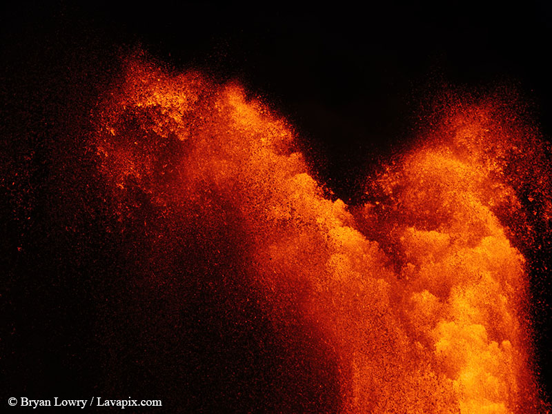 _BL_9442_6425 GH5-DeNoiseAI-standard.jpg :: Episode 24 eruption, Lava fountain, Kilauea volcano, Hawaii Volcanoes National Park, The Big Island of Hawaii. 6-4-2025 