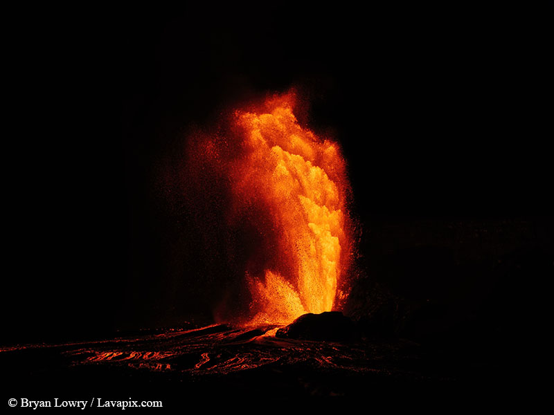_BL_9455_6425 GH5-DeNoiseAI-standard.jpg :: Episode 24 eruption, Lava fountain, Kilauea volcano, Hawaii Volcanoes National Park, The Big Island of Hawaii. 6-4-2025 