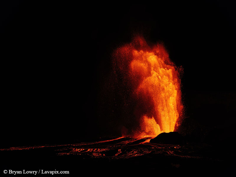 _BL_9464_6425 GH5-DeNoiseAI-standard.jpg :: Episode 24 eruption, Lava fountain, Kilauea volcano, Hawaii Volcanoes National Park, The Big Island of Hawaii. 6-4-2025 