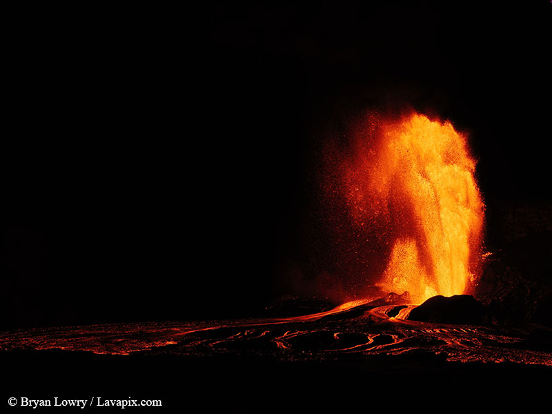 _BL_9494_6425 GH5-DeNoiseAI-standard.jpg :: Episode 24 eruption, Lava fountain, Kilauea volcano, Hawaii Volcanoes National Park, The Big Island of Hawaii. 6-4-2025 