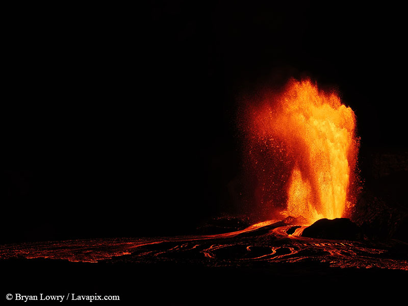 _BL_9497_6425 GH5-DeNoiseAI-standard.jpg :: Episode 24 eruption, Lava fountain, Kilauea volcano, Hawaii Volcanoes National Park, The Big Island of Hawaii. 6-4-2025 
