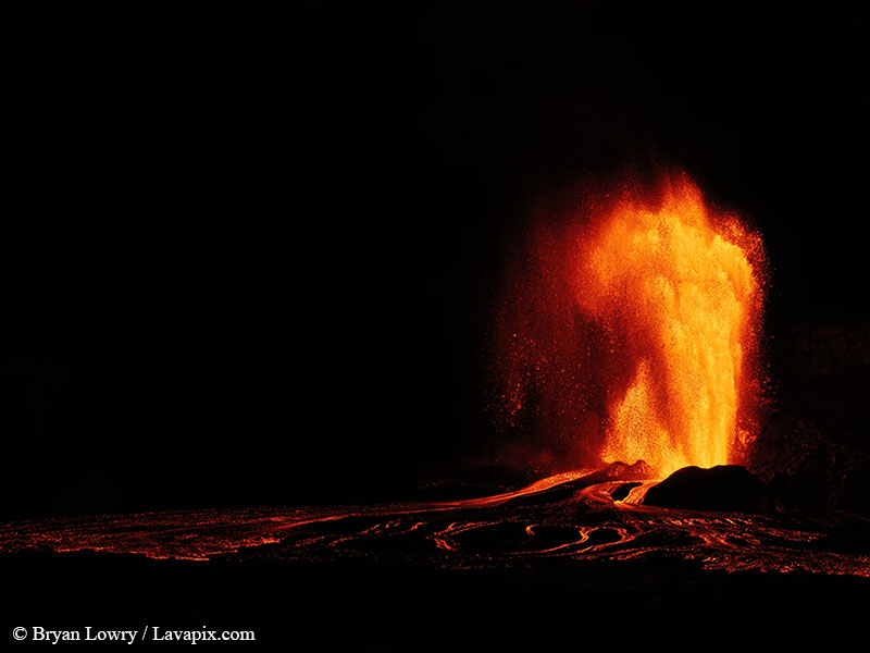_BL_9498_6425 GH5-DeNoiseAI-standard.jpg :: Episode 24 eruption, Lava fountain, Kilauea volcano, Hawaii Volcanoes National Park, The Big Island of Hawaii. 6-4-2025 