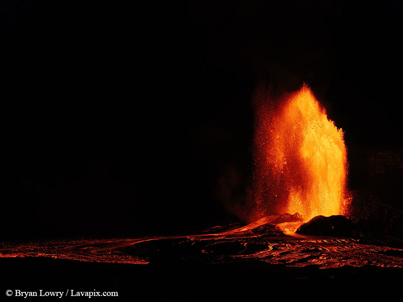 _BL_9501_6425 GH5-DeNoiseAI-standard.jpg :: Episode 24 eruption, Lava fountain, Kilauea volcano, Hawaii Volcanoes National Park, The Big Island of Hawaii. 6-4-2025 