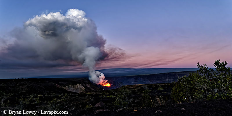 122524-7222c.jpg :: Lava fountain, Kilauea volcano, Hawaii Volcanoes National Park, The Big Island of Hawaii 12-25-24