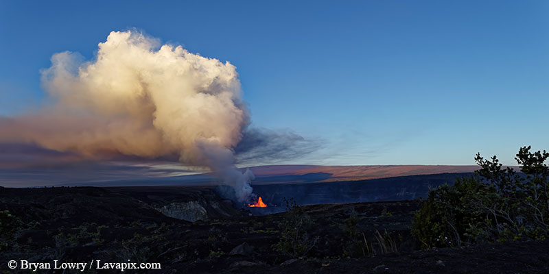 122524-7227c.jpg :: Lava fountain, Kilauea volcano, Hawaii Volcanoes National Park, The Big Island of Hawaii 12-25-24