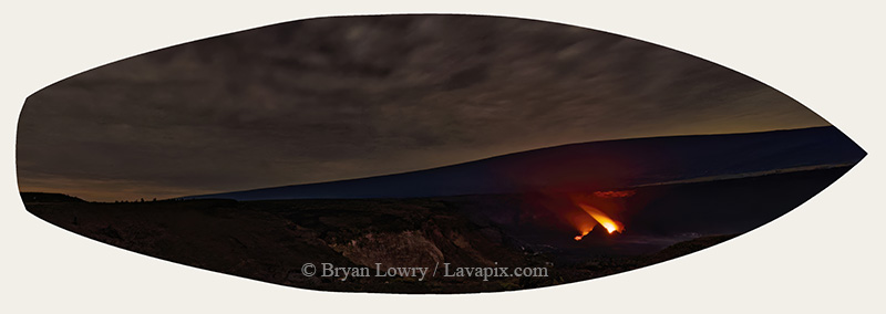 Episode 14-G9-7397s_31925.jpg :: Episode 14 eruption, Lava fountain, Kilauea volcano, Hawaii Volcanoes National Park, The Big Island of Hawaii. 3-19-20-2025

Printed in the shape of a surfboard