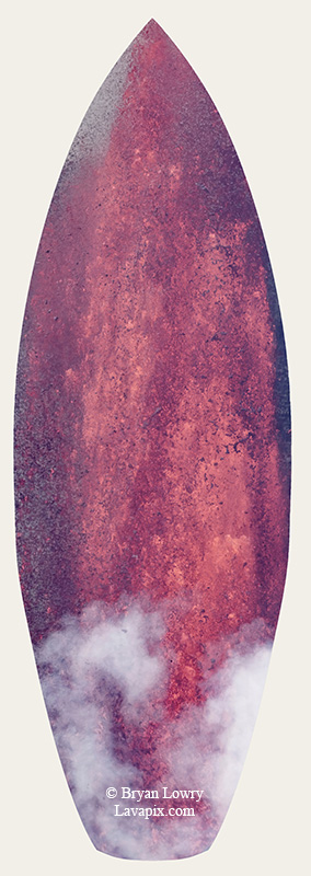 Episode 14-G9-7542s_31925.jpg :: Episode 14 eruption, Lava fountain, Kilauea volcano, Hawaii Volcanoes National Park, The Big Island of Hawaii. 3-19-20-2025

Printed in the shape of a surfboard