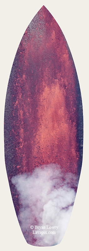 Episode 14-G9-7543s_31925.jpg :: Episode 14 eruption, Lava fountain, Kilauea volcano, Hawaii Volcanoes National Park, The Big Island of Hawaii. 3-19-20-2025

Printed in the shape of a surfboard