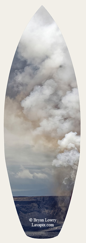 Episode 14-G9-7624s-2_31925.jpg :: Episode 14 eruption, Lava fountain, Kilauea volcano, Hawaii Volcanoes National Park, The Big Island of Hawaii. 3-19-20-2025

Printed in the shape of a surfboard