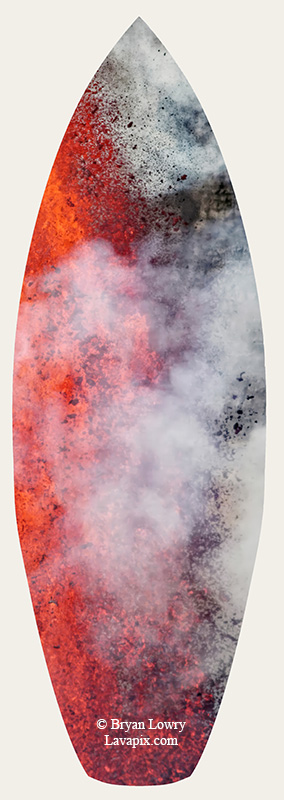 Episode 14_BL_6136s-2_32025 GH5.jpg :: Episode 14 eruption, Lava fountain, Kilauea volcano, Hawaii Volcanoes National Park, The Big Island of Hawaii. 3-19-20-2025

Printed in the shape of a surfboard