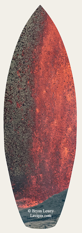 Episode 14_BL_8847s_32025 GH5.jpg :: Episode 14 eruption, Lava fountain, Kilauea volcano, Hawaii Volcanoes National Park, The Big Island of Hawaii. 3-19-20-2025

Printed in the shape of a surfboard