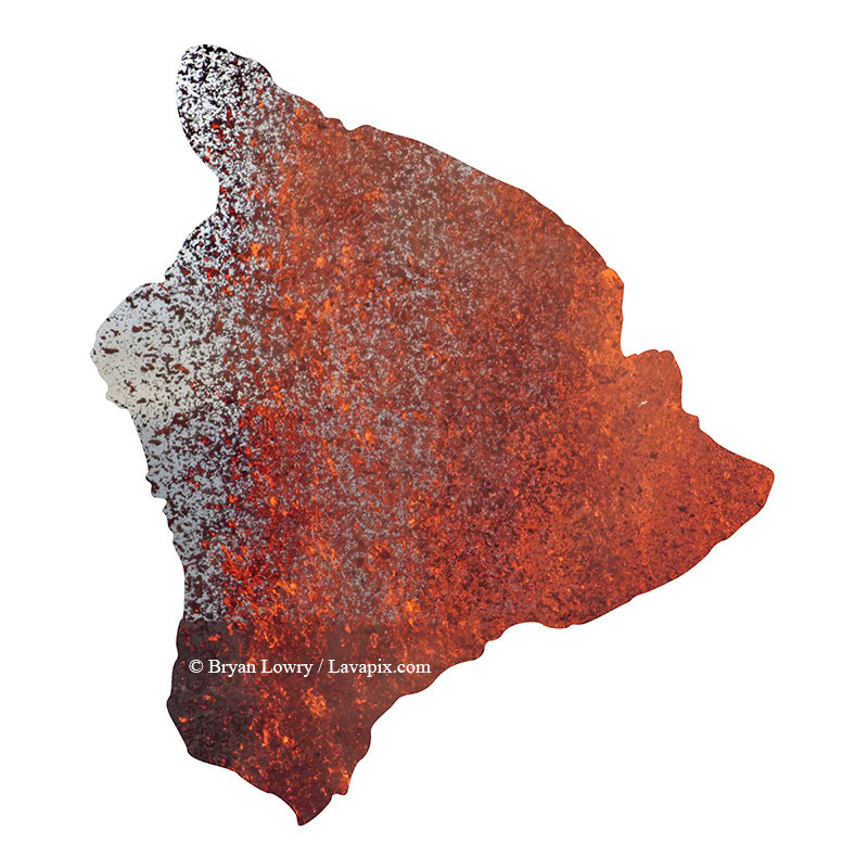 Episode 15_BL9225 Bird_Big Island.jpg :: The white-tailed tropicbird, also known as Koa'e kea in Hawaiian, is a seabird that breeds on tropical islands and lives in the crater walls of Kilauea Volcano's Halemaumau Vent.
Adults have a 3-foot wingspan.
Episode 15 eruption, Lava fountain, Kilauea volcano, Hawaii Volcanoes National Park, The Big Island of Hawaii. 3-26-25

?Printed in the shape of The Big Island of Hawaii