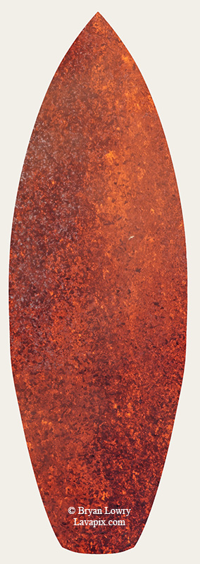 Episode 15_BL9225s Bird.jpg :: The white-tailed tropicbird, also known as Koa'e kea in Hawaiian, is a seabird that breeds on tropical islands and lives in the crater walls of Kilauea Volcano's Halemaumau Vent.
Adults have a 3-foot wingspan.
Episode 15 eruption, Lava fountain, Kilauea volcano, Hawaii Volcanoes National Park, The Big Island of Hawaii. 3-26-25

?Printed in the shape of a surfboard