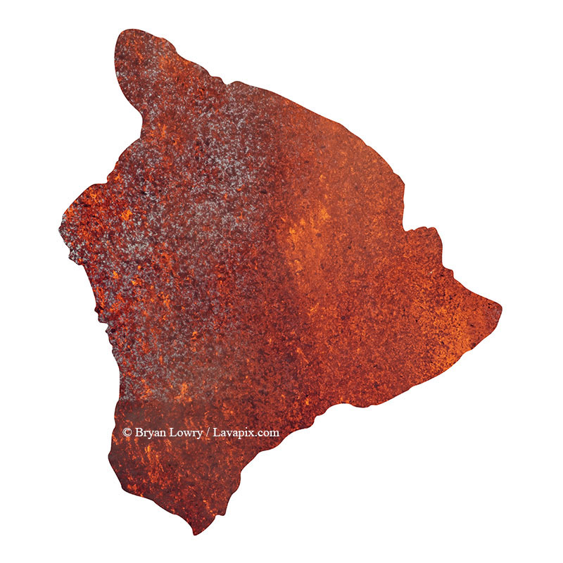 Episode 15_BL9226-2 Bird_Big Island.jpg :: The white-tailed tropicbird, also known as Koa'e kea in Hawaiian, is a seabird that breeds on tropical islands and lives in the crater walls of Kilauea Volcano's Halemaumau Vent.
Adults have a 3-foot wingspan.
Episode 15 eruption, Lava fountain, Kilauea volcano, Hawaii Volcanoes National Park, The Big Island of Hawaii. 3-26-25

?Printed in the shape of The Big Island of Hawaii