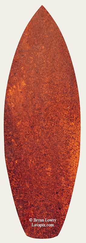 Episode 15_BL9226s Bird(1).jpg :: The white-tailed tropicbird, also known as Koa'e kea in Hawaiian, is a seabird that breeds on tropical islands and lives in the crater walls of Kilauea Volcano's Halemaumau Vent.
Adults have a 3-foot wingspan.
Episode 15 eruption, Lava fountain, Kilauea volcano, Hawaii Volcanoes National Park, The Big Island of Hawaii. 3-26-25

?Printed in the shape of a surfboard