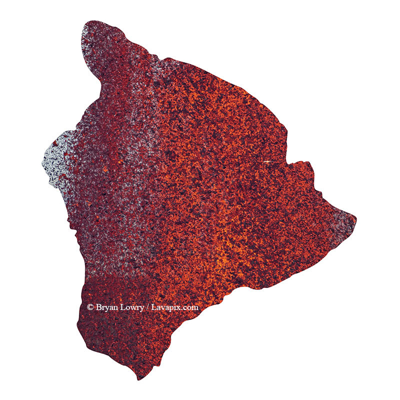 Episode 15_BL9257 Bird_Big Island.jpg :: The white-tailed tropicbird, also known as Koa'e kea in Hawaiian, is a seabird that breeds on tropical islands and lives in the crater walls of Kilauea Volcano's Halemaumau Vent.
Adults have a 3-foot wingspan.
Episode 15 eruption, Lava fountain, Kilauea volcano, Hawaii Volcanoes National Park, The Big Island of Hawaii. 3-26-25

?Printed in the shape of The Big Island of Hawaii