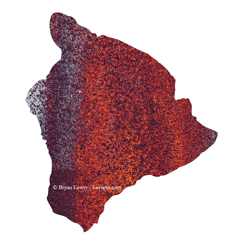 Episode 15_BL9259 Bird_Big Island.jpg :: The white-tailed tropicbird, also known as Koa'e kea in Hawaiian, is a seabird that breeds on tropical islands and lives in the crater walls of Kilauea Volcano's Halemaumau Vent.
Adults have a 3-foot wingspan.
Episode 15 eruption, Lava fountain, Kilauea volcano, Hawaii Volcanoes National Park, The Big Island of Hawaii. 3-26-25

?Printed in the shape of The Big Island of Hawaii