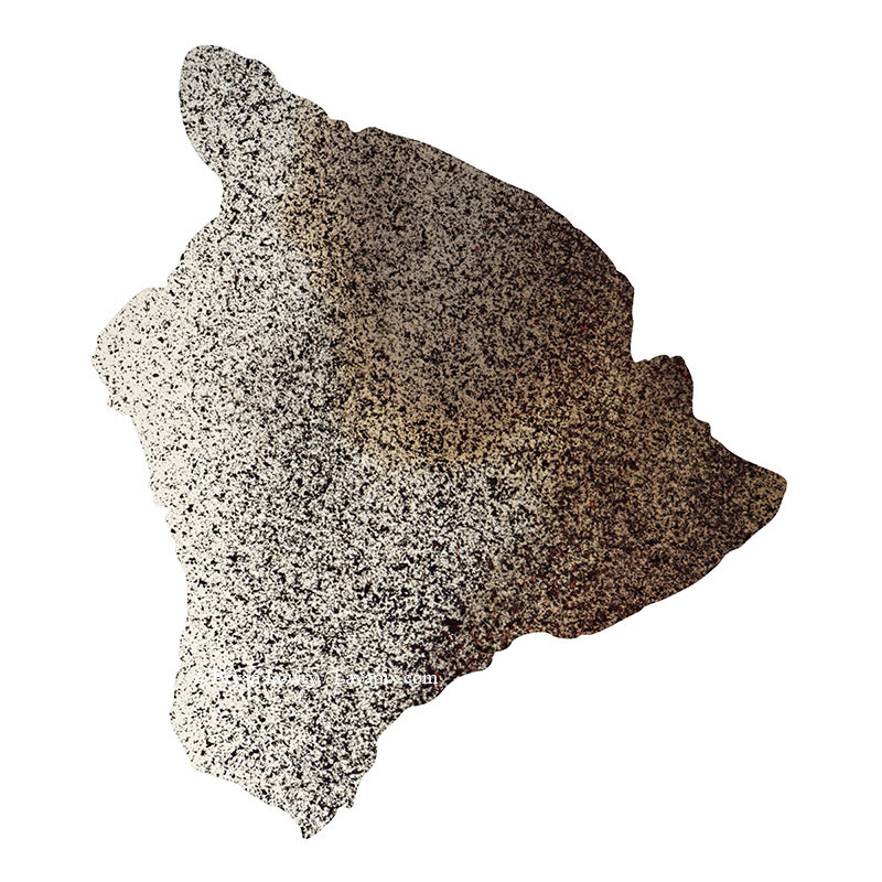 Episode 15_BL9263_Big Island.jpg :: The white-tailed tropicbird, also known as Koa'e kea in Hawaiian, is a seabird that breeds on tropical islands and lives in the crater walls of Kilauea Volcano's Halemaumau Vent.
Adults have a 3-foot wingspan.
Episode 15 eruption, Lava fountain, Kilauea volcano, Hawaii Volcanoes National Park, The Big Island of Hawaii. 3-26-25

?Printed in the shape of The Big Island of Hawaii